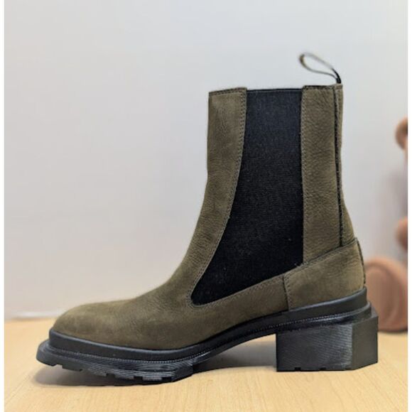 Dr. Martens Maybole Olive Buttersoft Leather Tall Chelsea Boots UK 7 NWOT - Picture 8 of 13